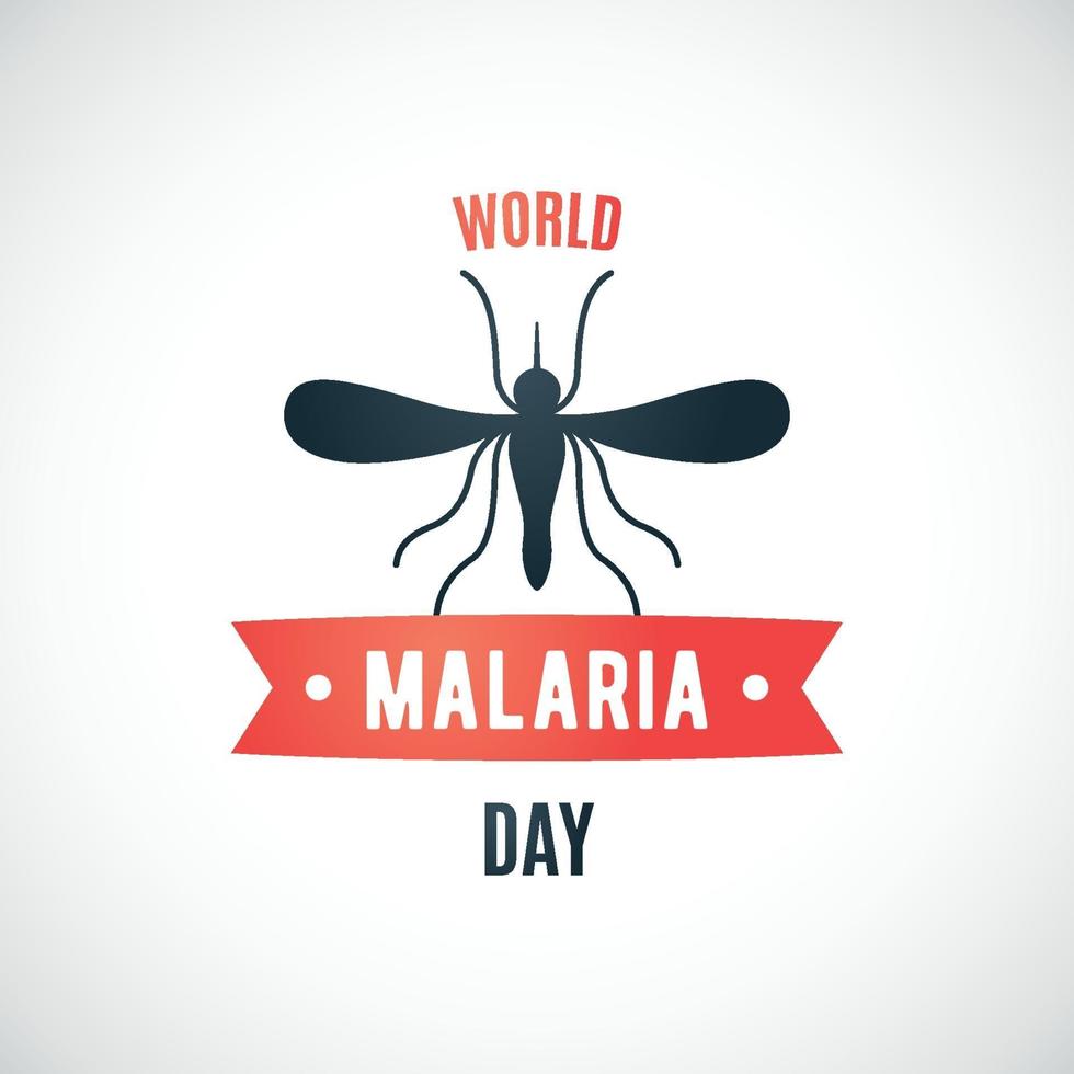 Welt Malaria Tag. Vektordesign geeignet für Broschüre, Poster und Banner. vektor