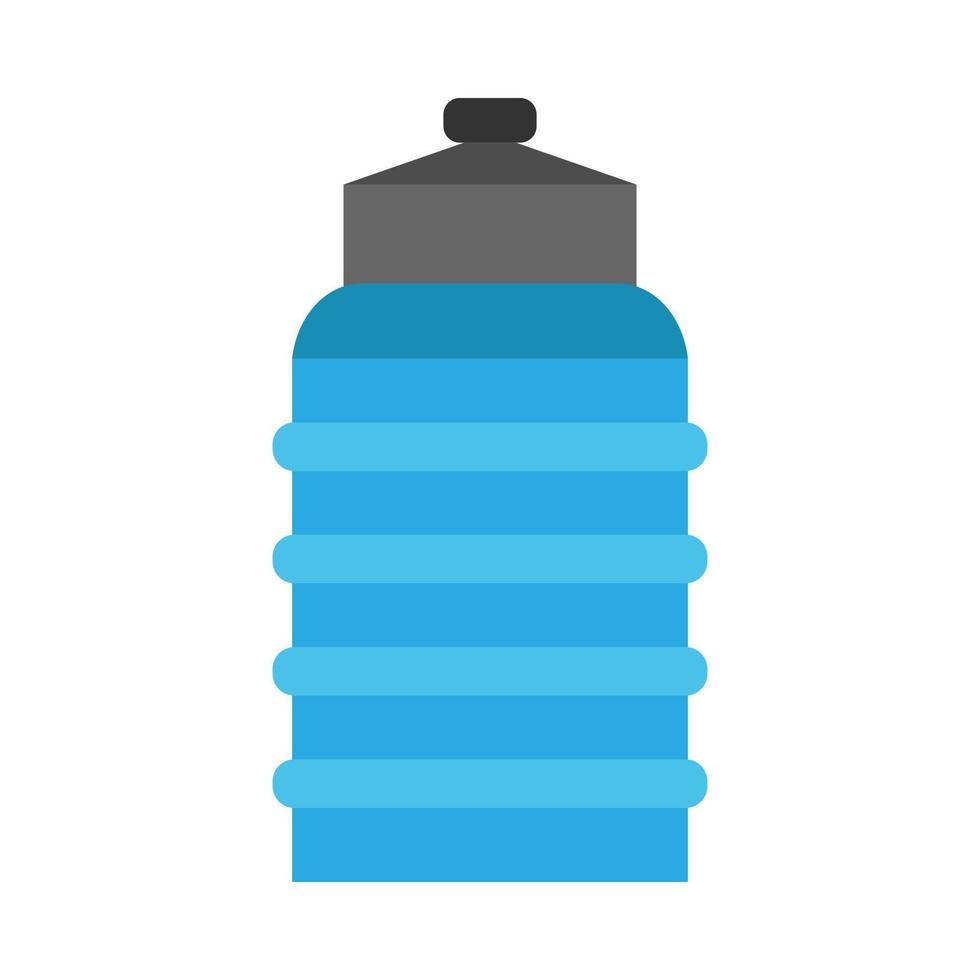 flagon blå krukmakeri flytande dryck vektor ikon. vatten flaska logotyp leverans stor plast burk gallon