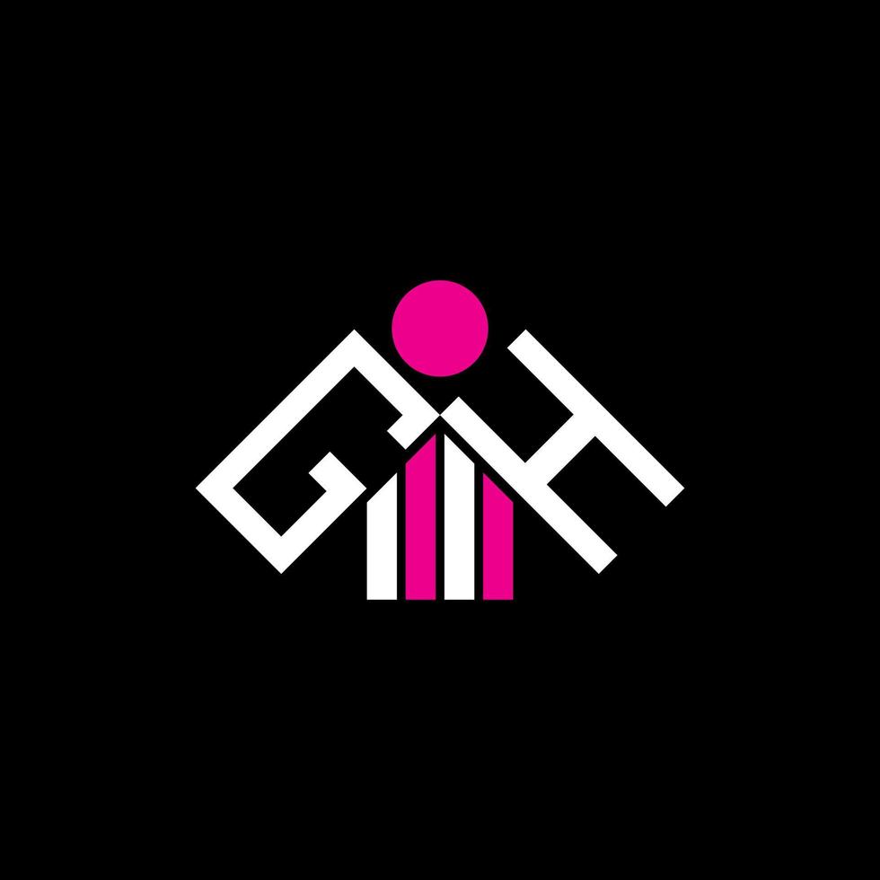 gh-buchstabenlogo kreatives design mit vektorgrafik, gh-einfaches und modernes logo. vektor