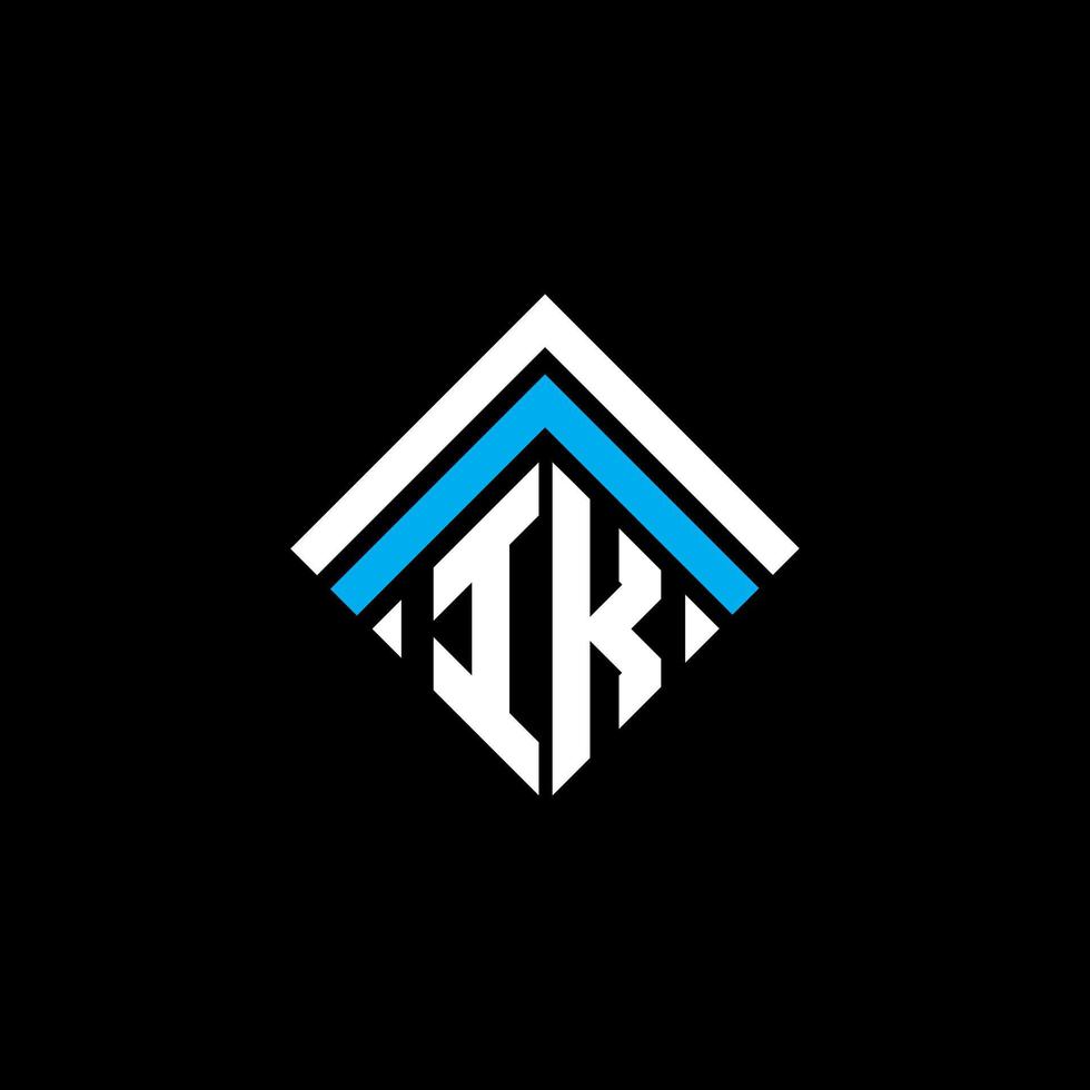 ik-Buchstaben-Logo kreatives Design mit Vektorgrafik, ik-einfaches und modernes Logo. vektor