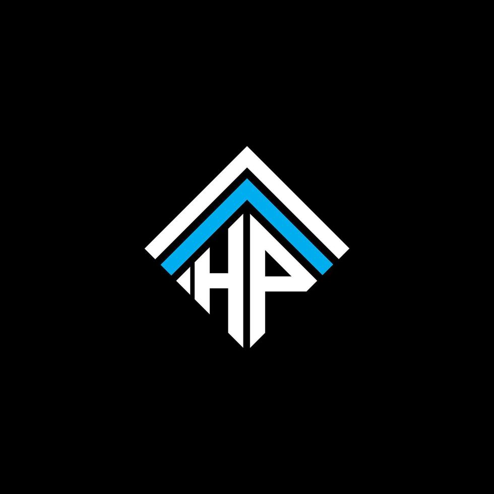 hp brev logotyp kreativ design med vektor grafisk, hp enkel och modern logotyp.
