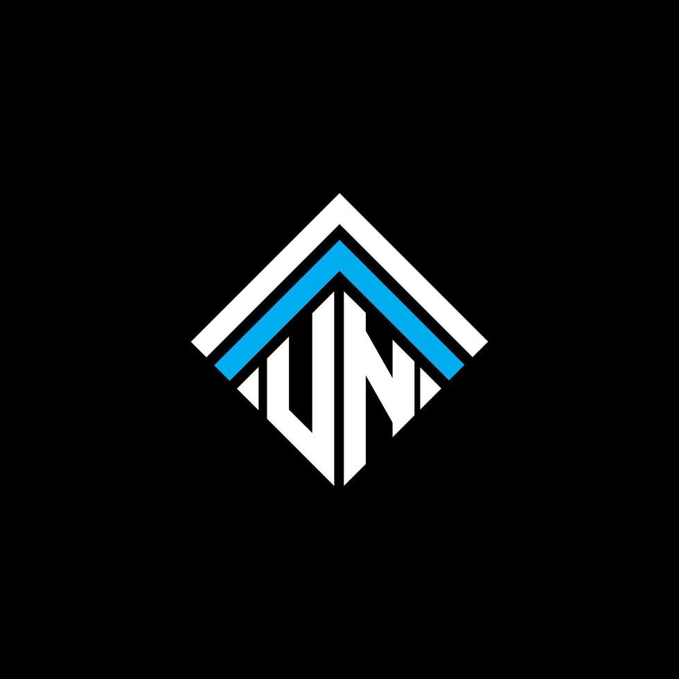un letter logo kreatives design mit vektorgrafik, un einfaches und modernes logo. vektor