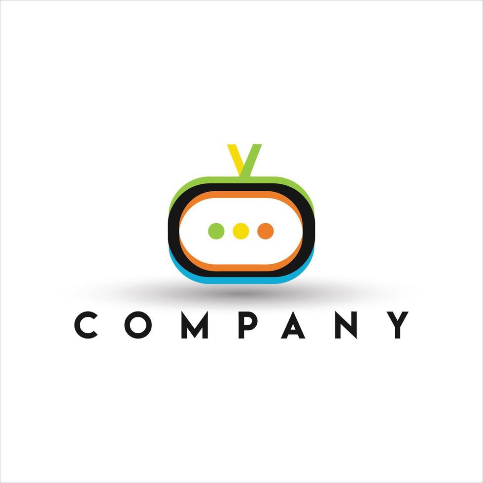tv kanal logotyp vektor