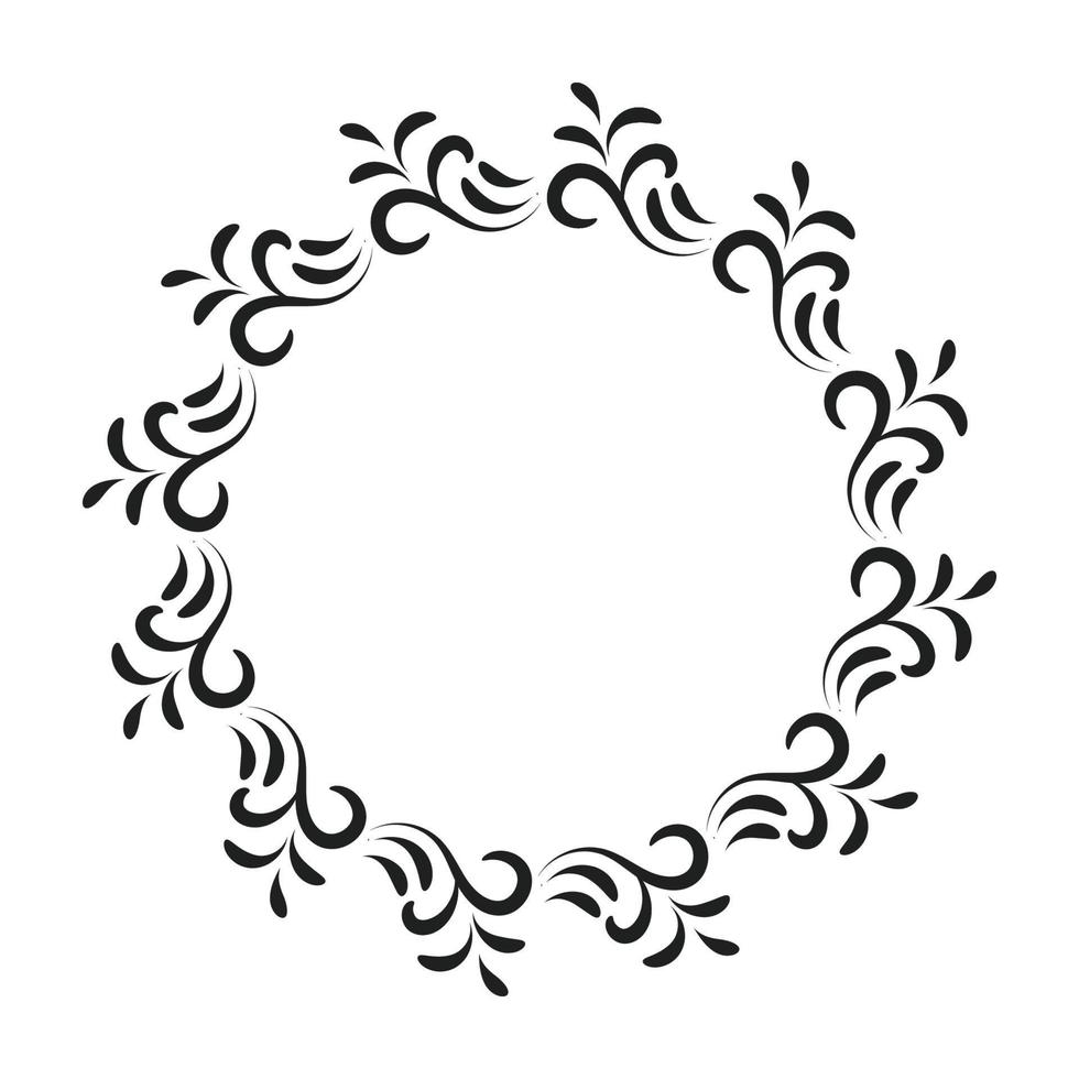 handgezeichnetes florales Rahmendesign vektor