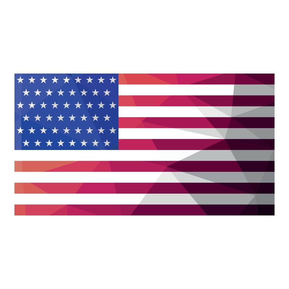 usa flagga geometrisk design. vektor illustration.