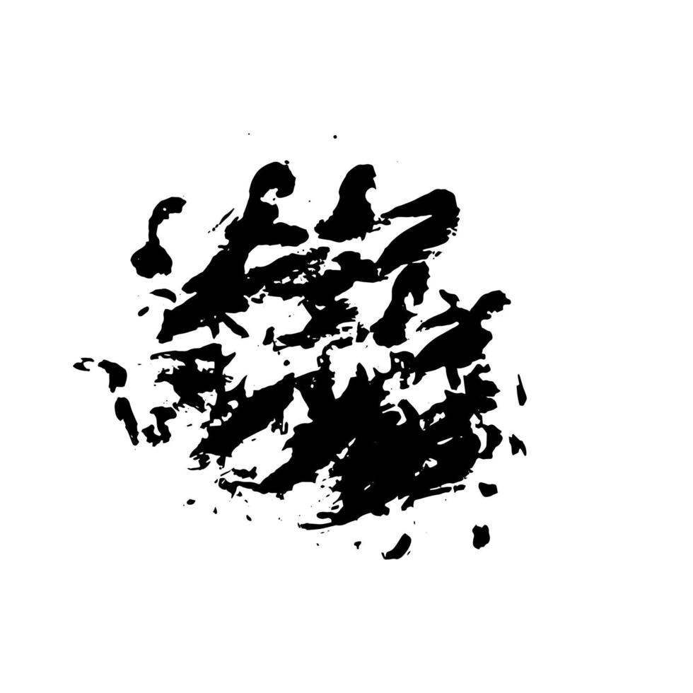 Vektorpunkt schwarz auf weißem Hintergrund vektor