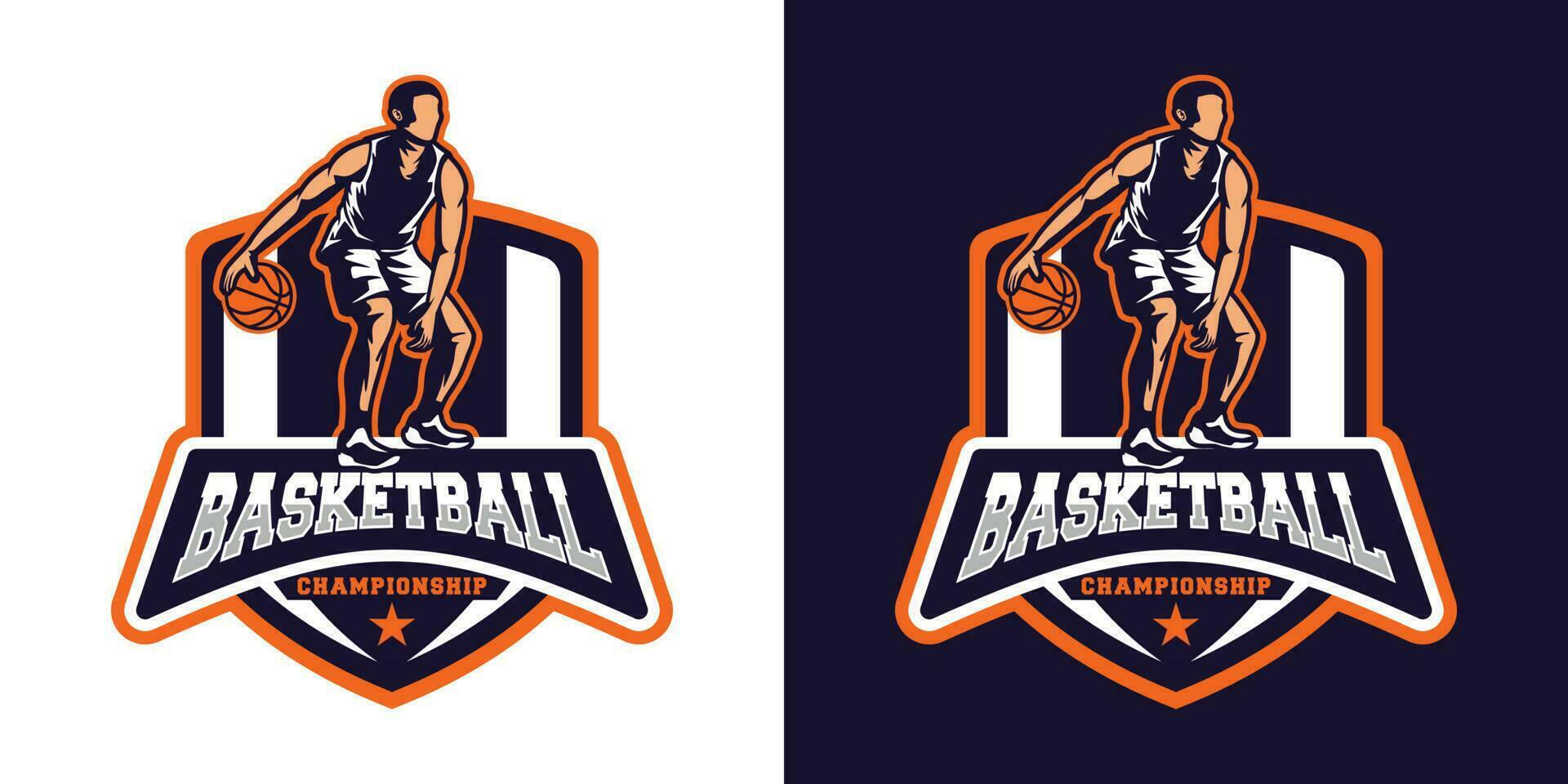 basketboll logotyp vektor