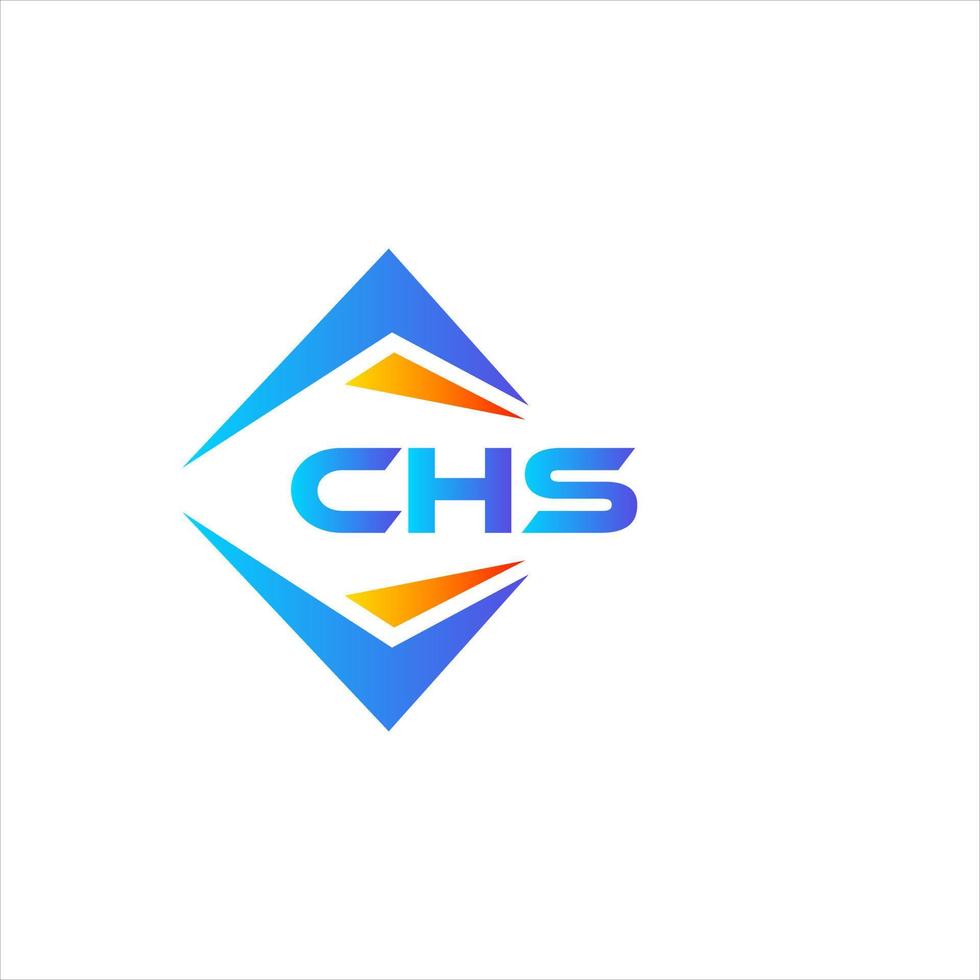 chs abstrakt teknologi logotyp design på vit bakgrund. chs kreativ initialer brev logotyp begrepp. vektor