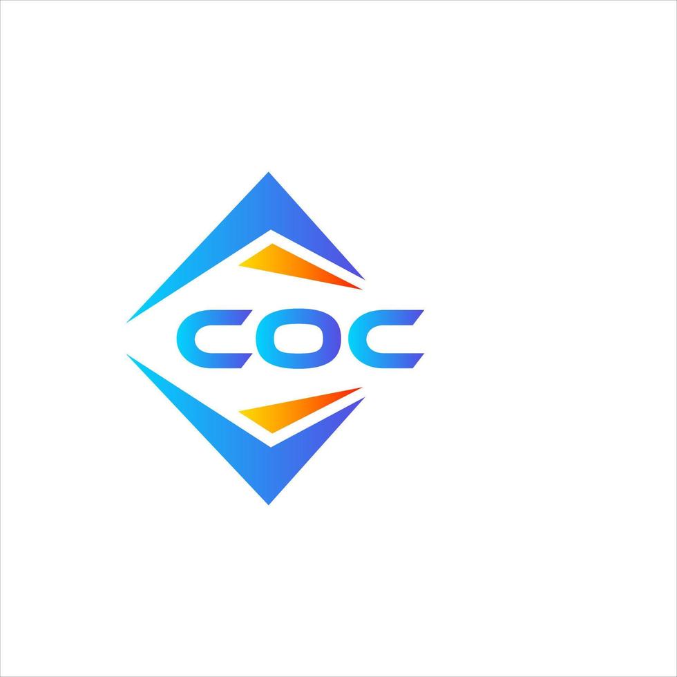 coc abstrakt teknologi logotyp design på vit bakgrund. coc kreativ initialer brev logotyp begrepp. vektor