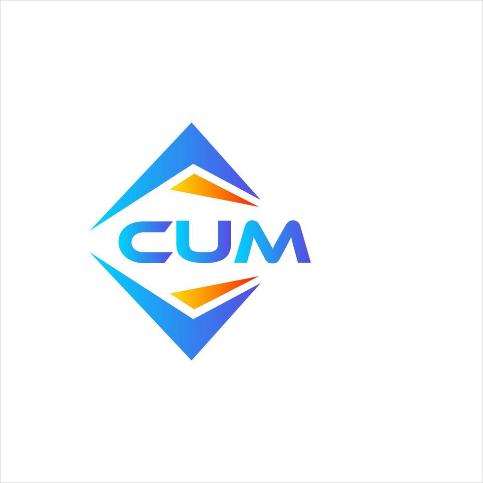 cum abstrakt Technologie Logo Design auf Weiß Hintergrund. cum kreativ Initialen Brief Logo Konzept. vektor