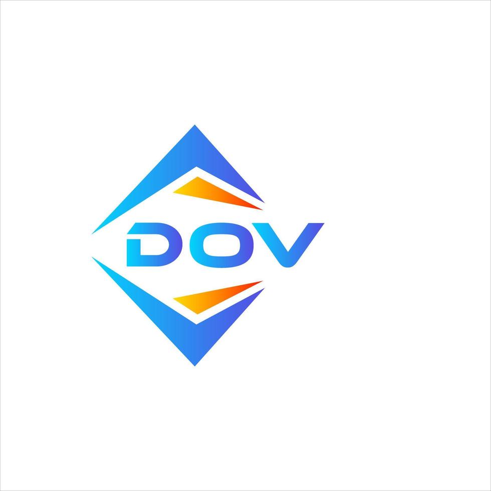 dov abstrakt teknologi logotyp design på vit bakgrund. dov kreativ initialer brev logotyp begrepp. vektor