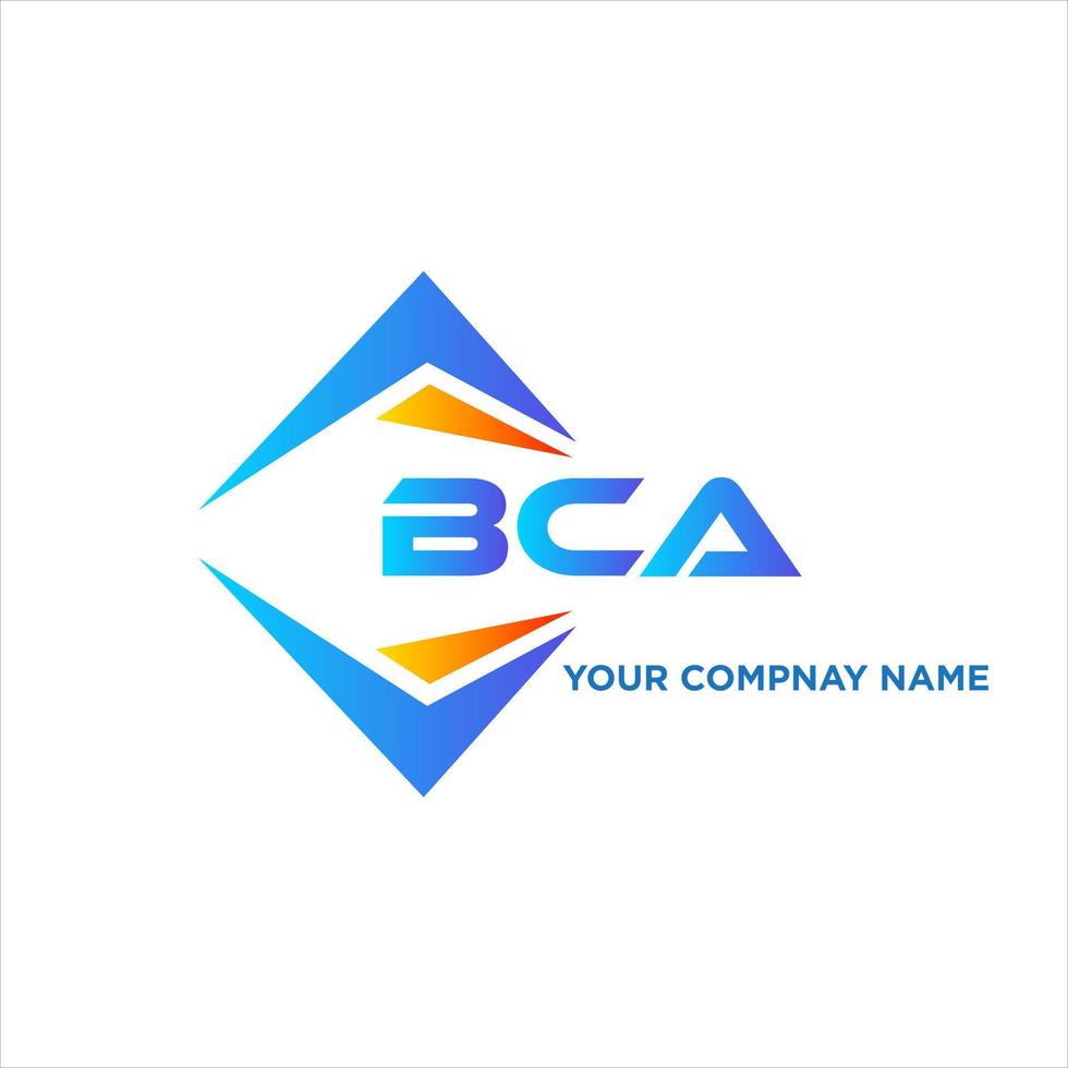 bca abstrakt Technologie Logo Design auf Weiß Hintergrund. bca kreativ Initialen Brief Logo Konzept. vektor