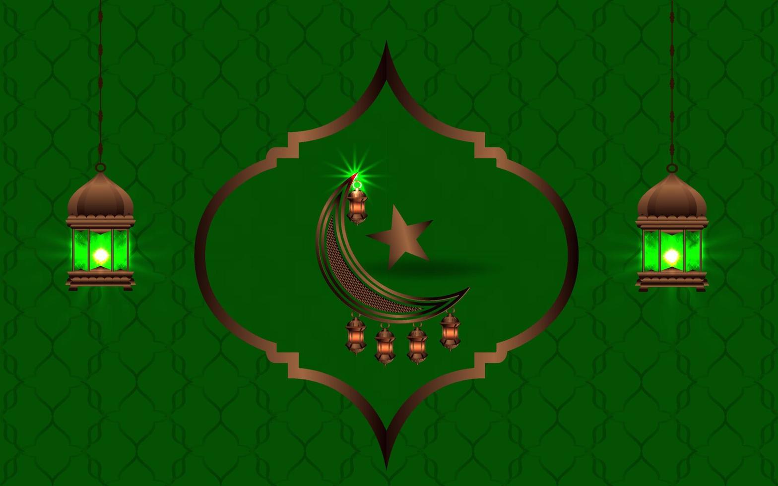 islamisch Banner und Hintergrund Design Vorlage vektor