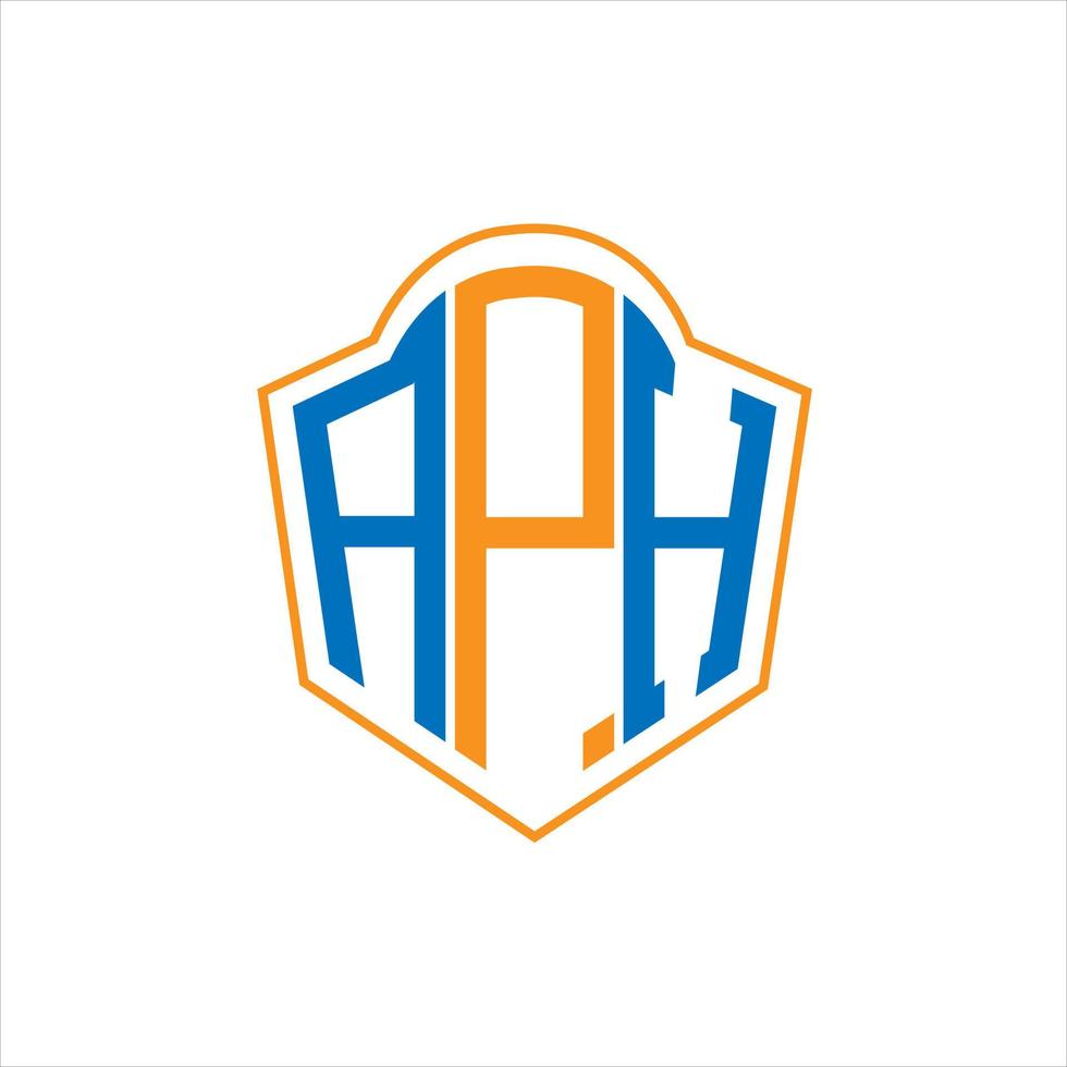 aph abstrakt Monogramm Schild Logo Design auf Weiß Hintergrund. aph kreativ Initialen Brief Logo. vektor