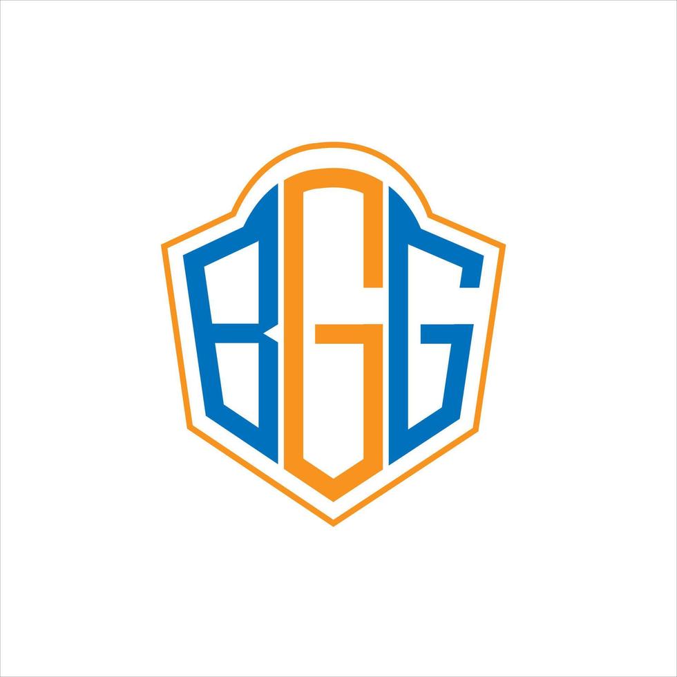 bgg abstrakt Monogramm Schild Logo Design auf Weiß Hintergrund. bgg kreativ Initialen Brief Logo. vektor