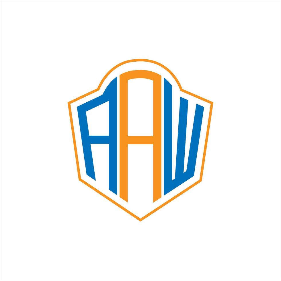 aaw abstrakt Monogramm Schild Logo Design auf Weiß Hintergrund. aaw kreativ Initialen Brief Logo. vektor