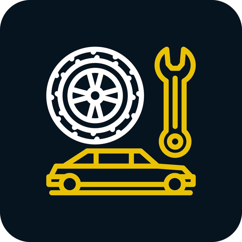 Auto-Service-Vektor-Icon-Design vektor