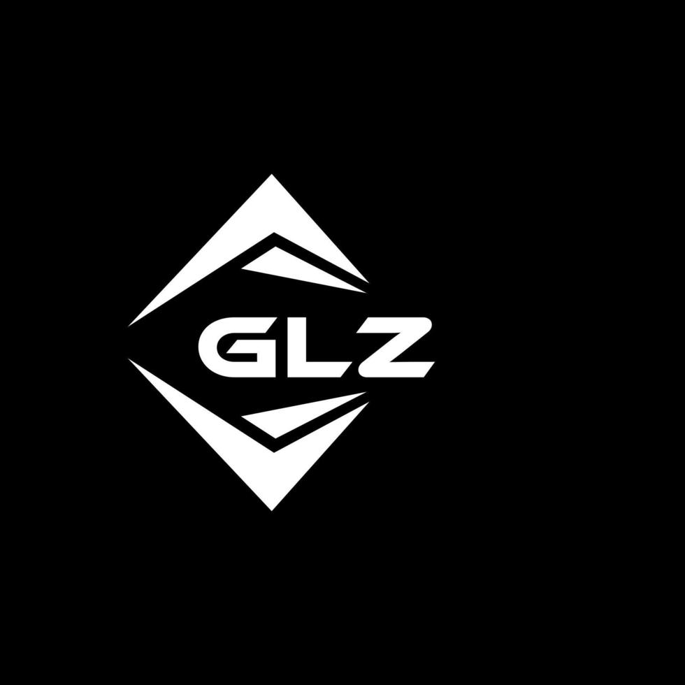 glz abstrakt teknologi logotyp design på svart bakgrund. glz kreativ initialer brev logotyp begrepp. vektor