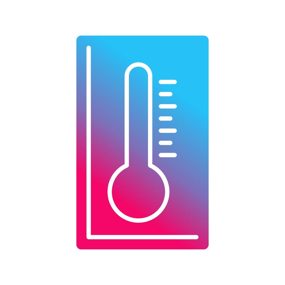 Thermometer-Vektor-Symbol vektor