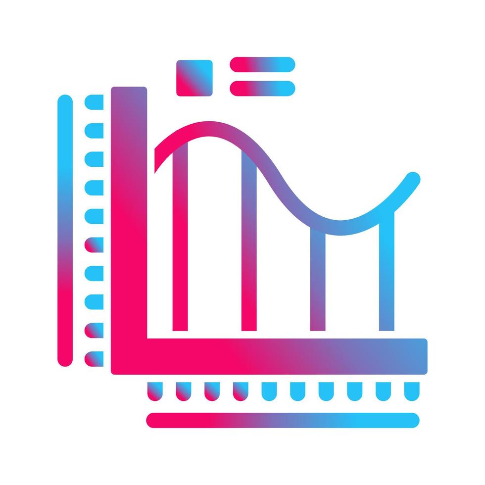 Balkendiagramm-Vektorsymbol vektor