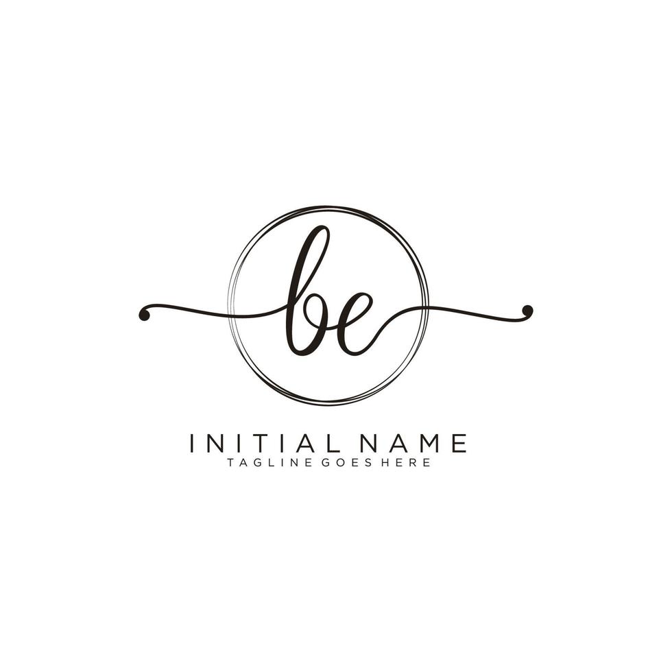 Initiale Sein feminin Logo Sammlungen Vorlage. Handschrift Logo von Initiale Unterschrift, Hochzeit, Mode, Schmuck, Boutique, Blumen- und botanisch mit kreativ Vorlage zum irgendein Unternehmen oder Geschäft. vektor