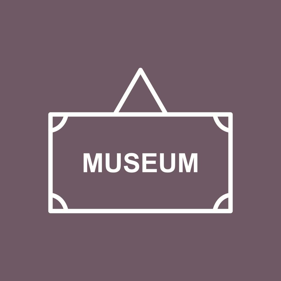 Museum-Tag-Vektor-Symbol vektor