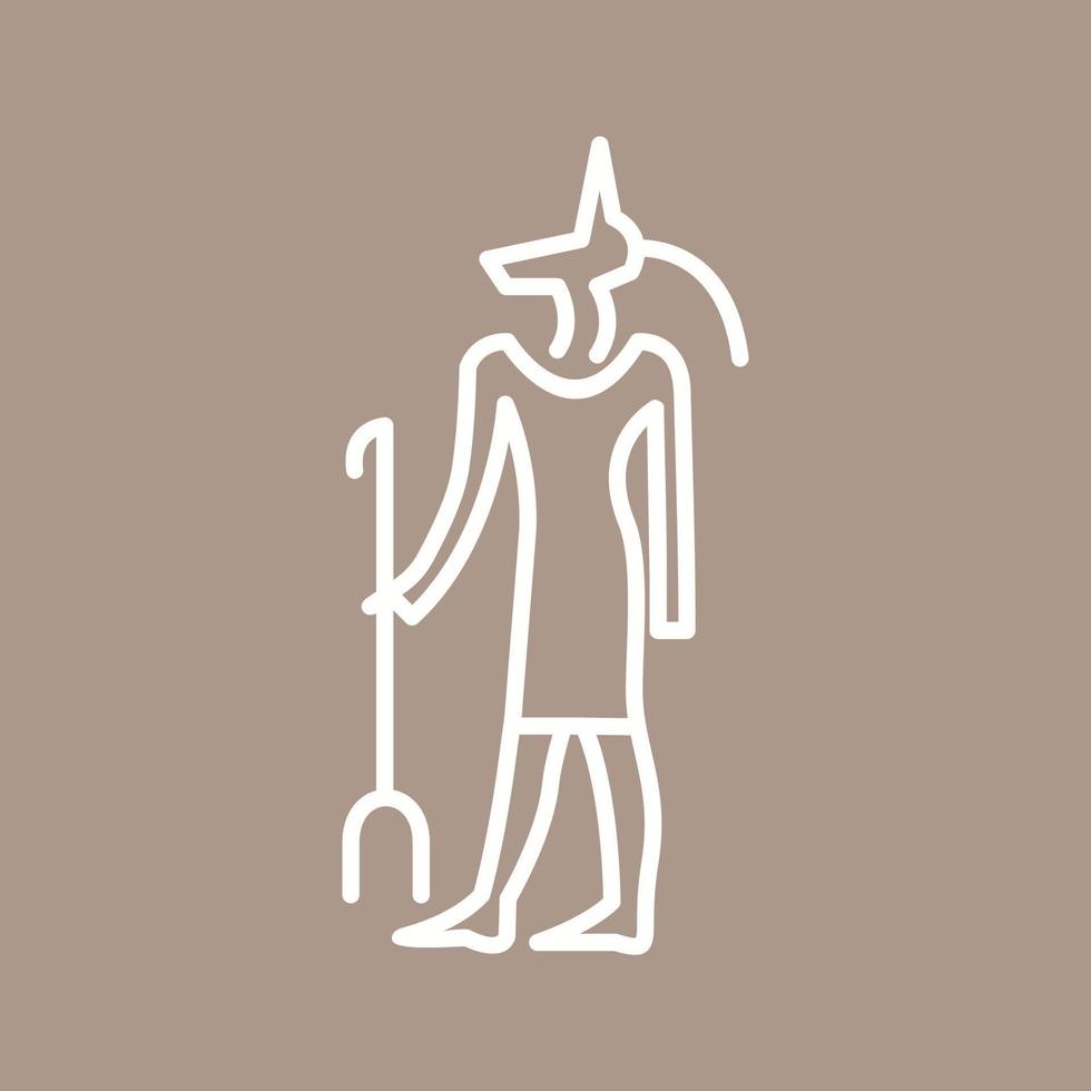 egyptisk Gud vektor ikon