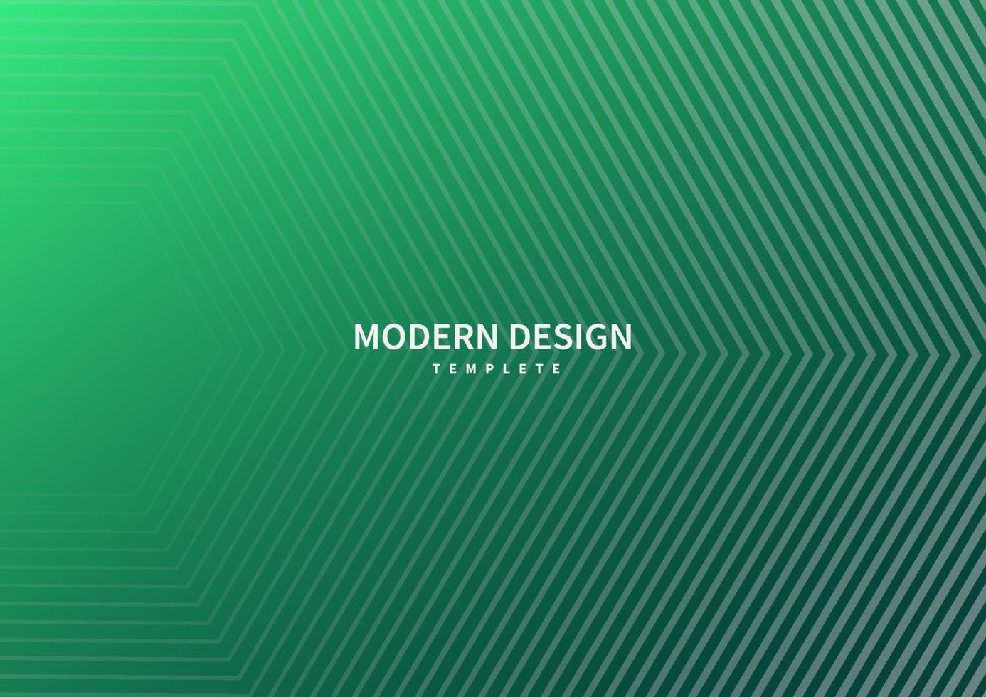 abstrakta moderna randiga linjer på grön smaragdbakgrund. vektor
