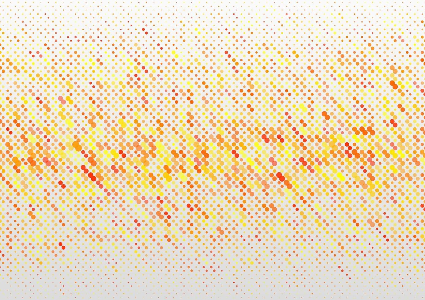 abstrakter roter gelber orange Punktmusterhintergrund. vektor