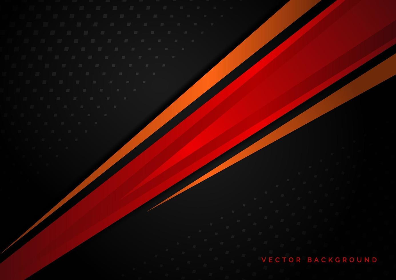 mall företagskoncept röd svart orange och svart kontrast bakgrund. vektor