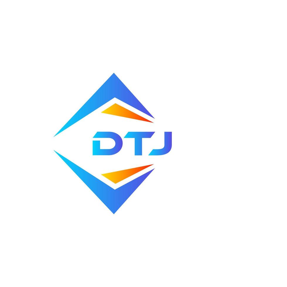 dtj abstrakt Technologie Logo Design auf Weiß Hintergrund. dtj kreativ Initialen Brief Logo Konzept. vektor