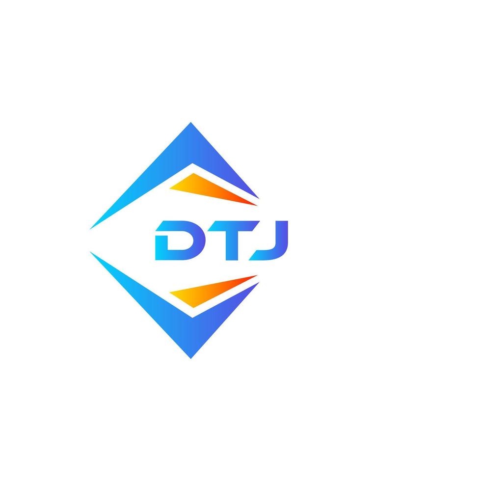 dtj abstrakt teknologi logotyp design på vit bakgrund. dtj kreativ initialer brev logotyp begrepp. vektor