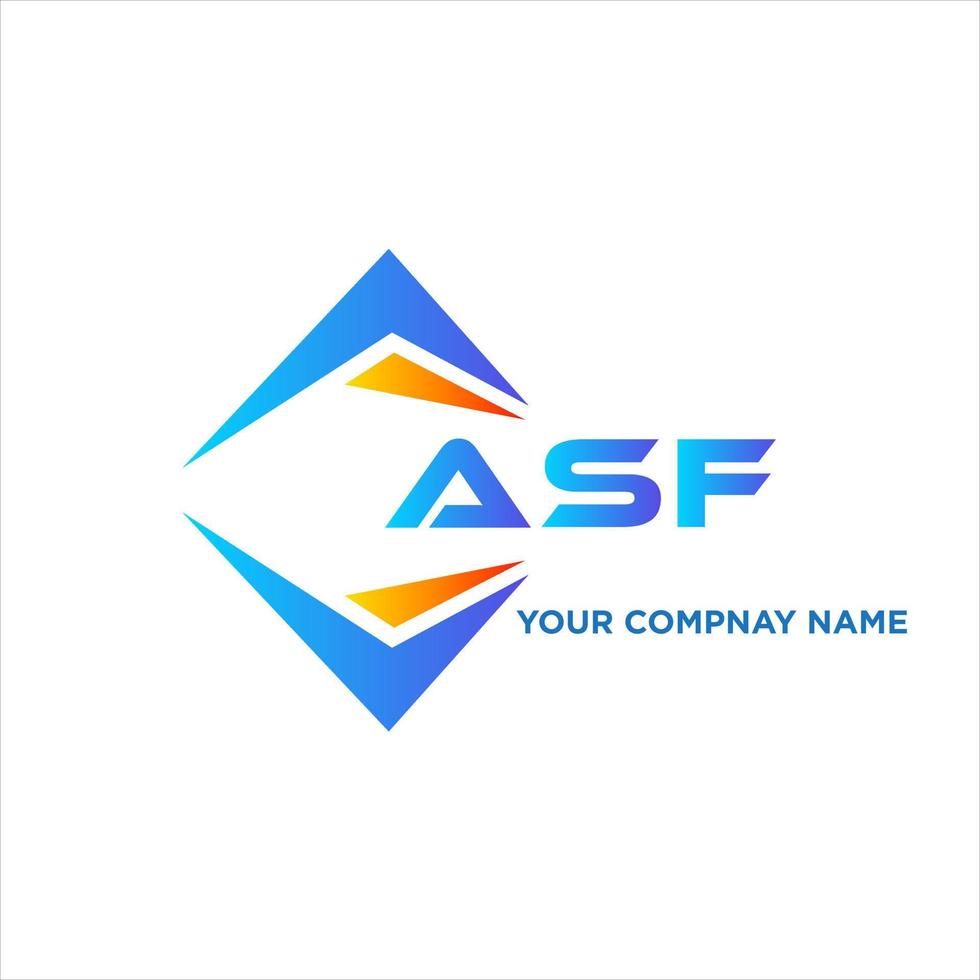 asf abstrakt teknologi logotyp design på vit bakgrund. asf kreativ initialer brev logotyp begrepp. vektor