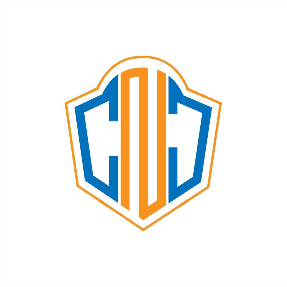 cnj abstrakt Monogramm Schild Logo Design auf Weiß Hintergrund. cnj kreativ Initialen Brief Logo. vektor
