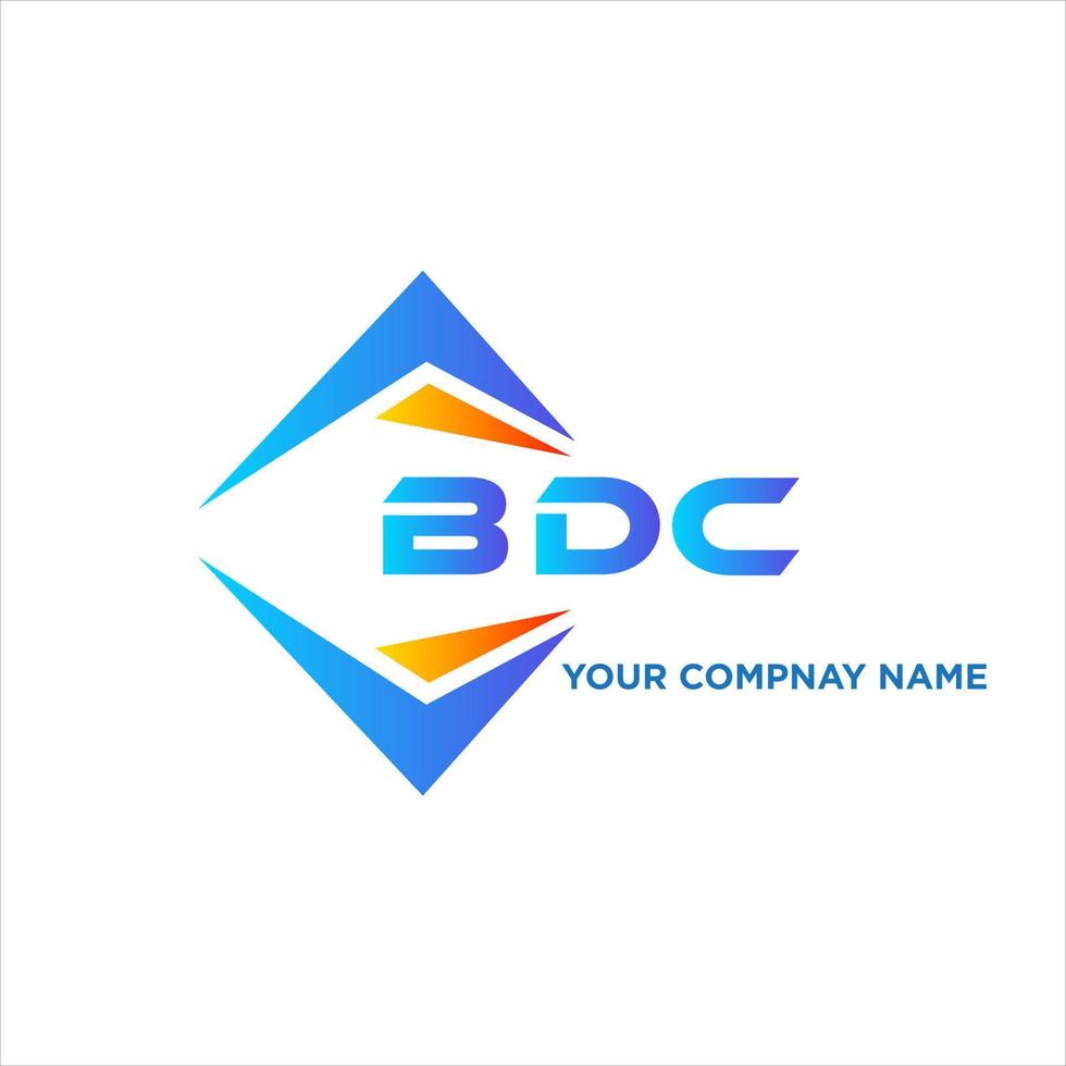 bdc abstrakt teknologi logotyp design på vit bakgrund. bdc kreativ initialer brev logotyp begrepp. vektor