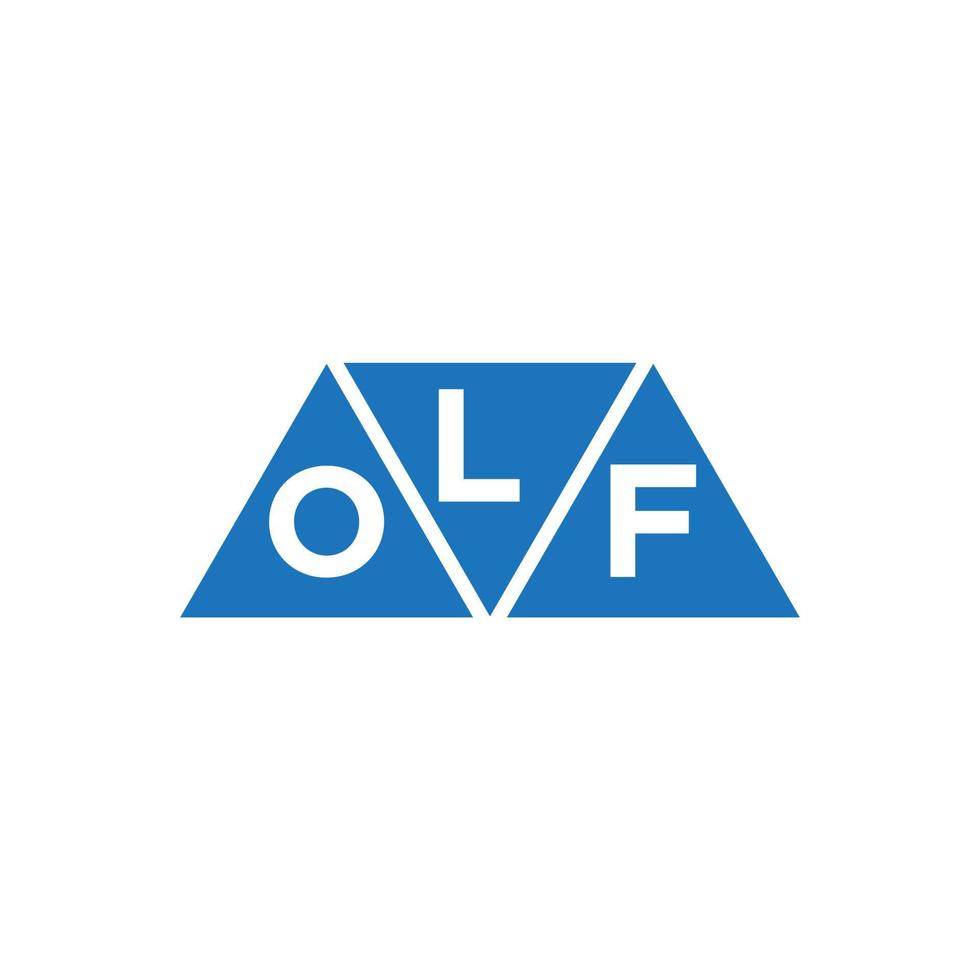 lof abstrakt Initiale Logo Design auf Weiß Hintergrund. lof kreativ Initialen Brief Logo Konzept. vektor