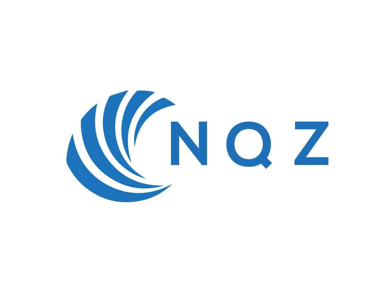 nqz brev logotyp design på vit bakgrund. nqz kreativ cirkel brev logotyp begrepp. nqz brev design. vektor