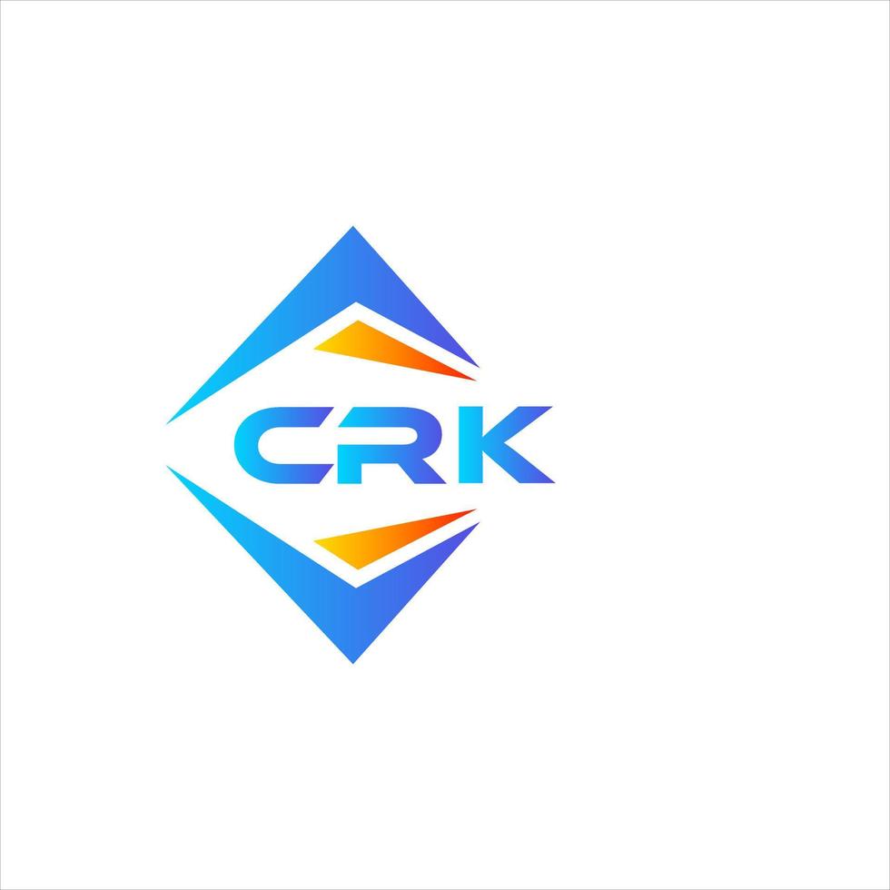 crk abstrakt teknologi logotyp design på vit bakgrund. crk kreativ initialer brev logotyp begrepp. vektor