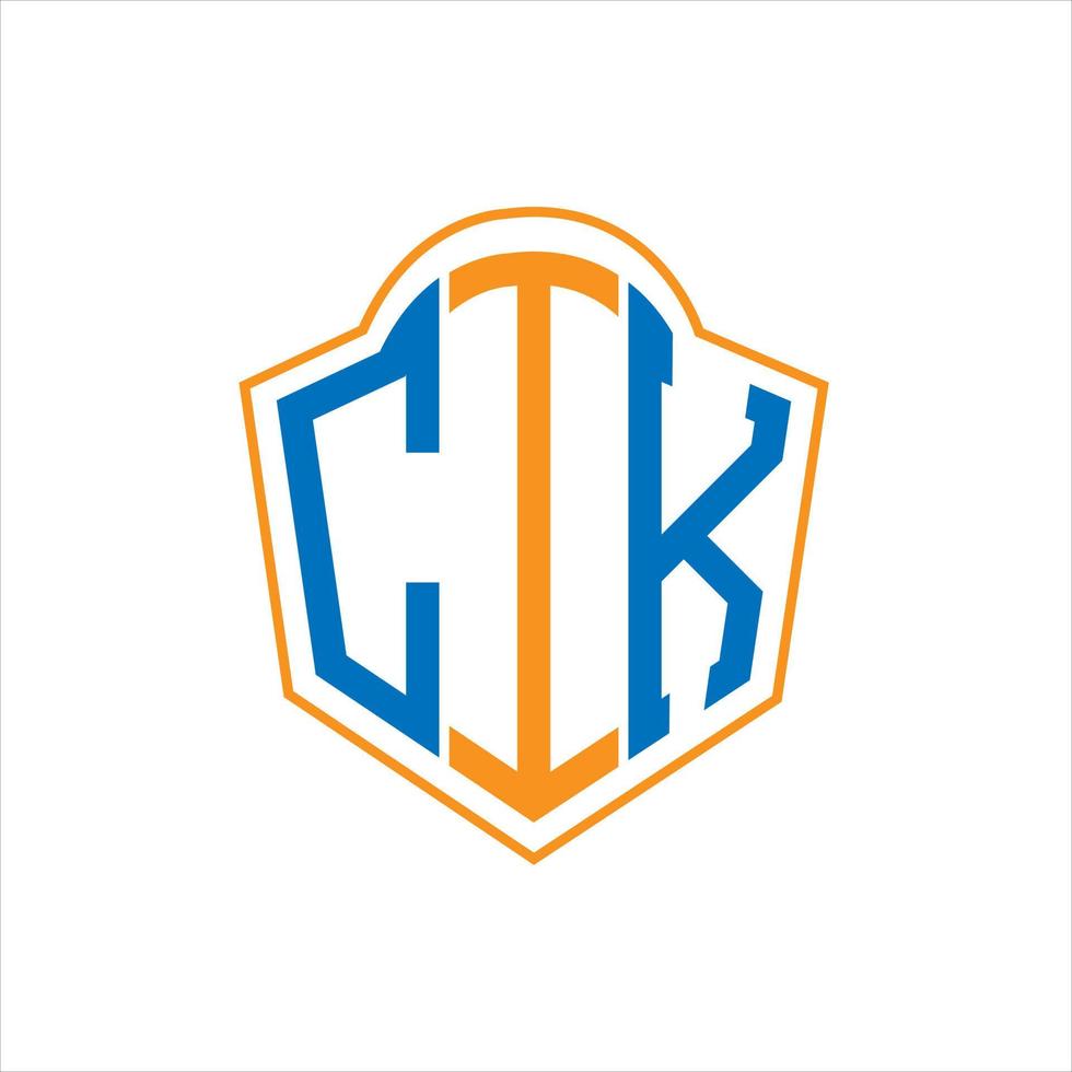 cik abstrakt Monogramm Schild Logo Design auf Weiß Hintergrund. cik kreativ Initialen Brief Logo. vektor