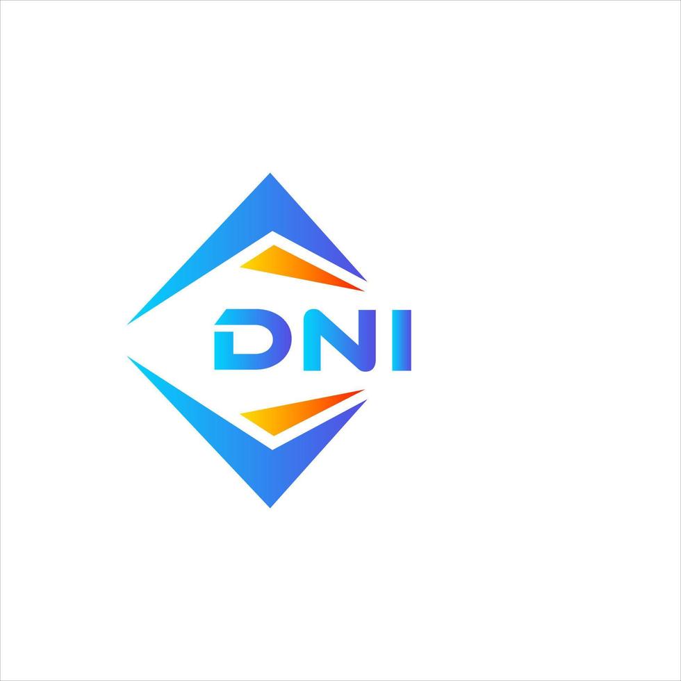 dni abstrakt teknologi logotyp design på vit bakgrund. dni kreativ initialer brev logotyp begrepp. vektor