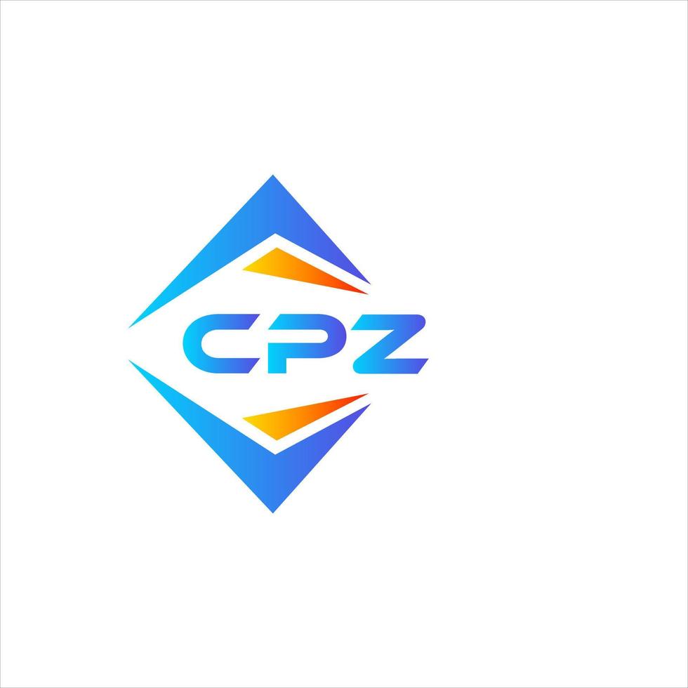 cpz abstrakt teknologi logotyp design på vit bakgrund. cpz kreativ initialer brev logotyp begrepp. vektor