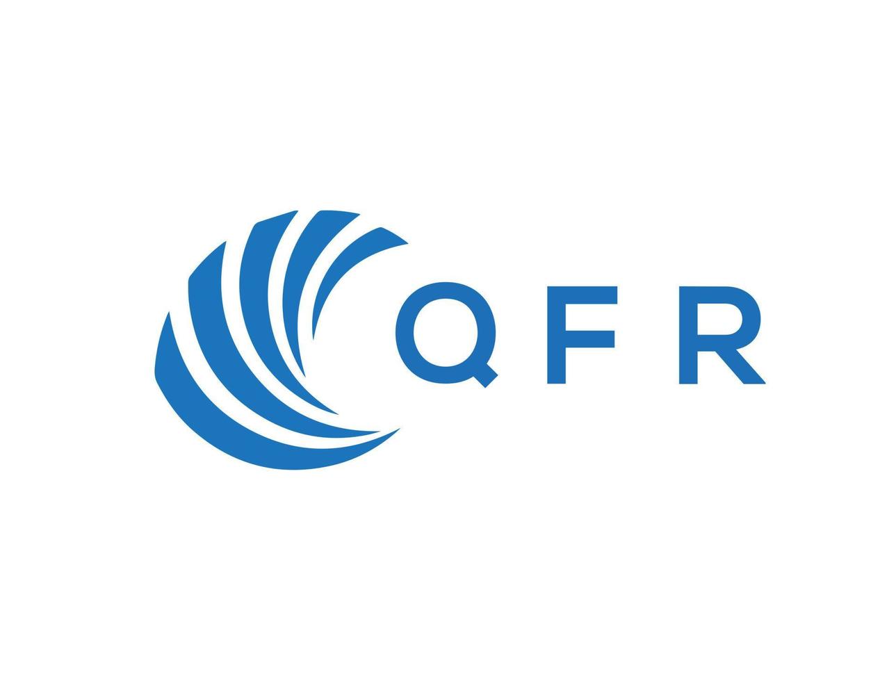 qfr Brief Logo Design auf Weiß Hintergrund. qfr kreativ Kreis Brief Logo Konzept. qfr Brief Design. vektor