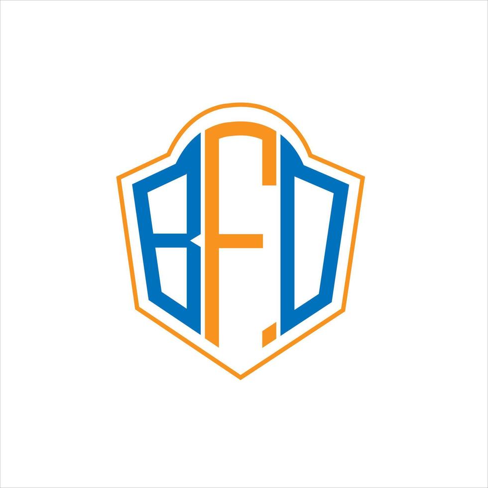 bfo abstrakt Monogramm Schild Logo Design auf Weiß Hintergrund. bfo kreativ Initialen Brief Logo. vektor