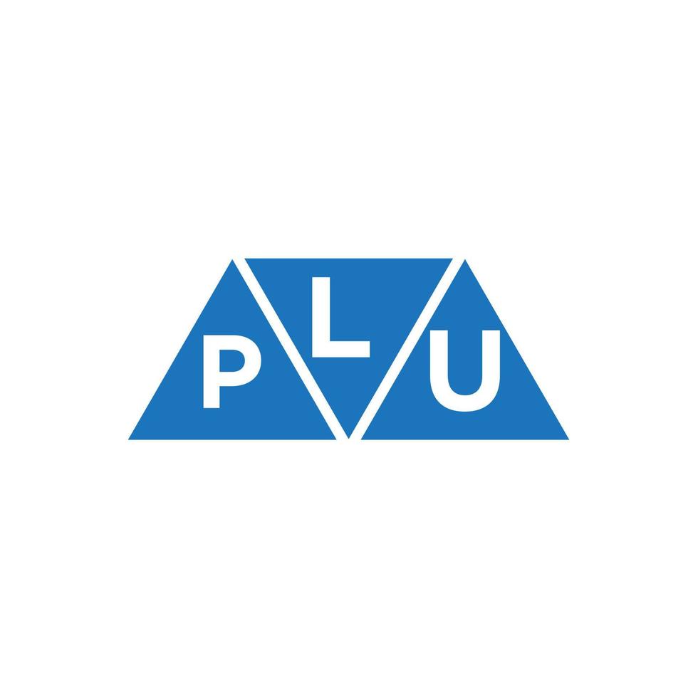 lpu abstrakt Initiale Logo Design auf Weiß Hintergrund. lpu kreativ Initialen Brief Logo Konzept. vektor