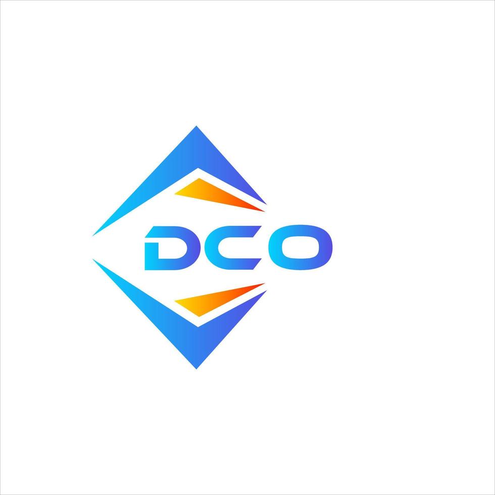 dco abstrakt Technologie Logo Design auf Weiß Hintergrund. dco kreativ Initialen Brief Logo Konzept. vektor