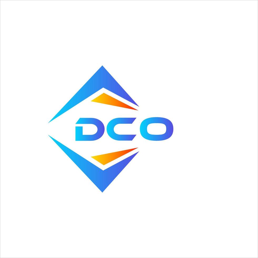 dco abstrakt teknologi logotyp design på vit bakgrund. dco kreativ initialer brev logotyp begrepp. vektor