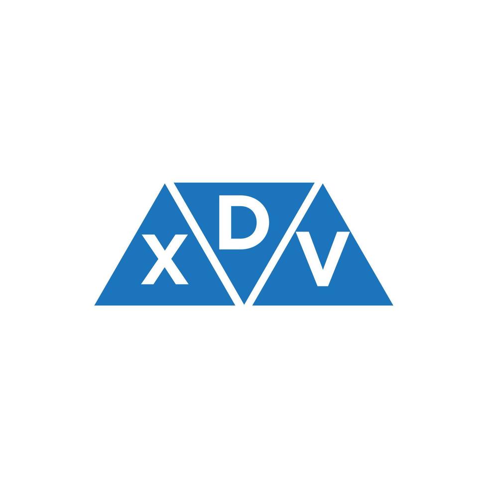 dxv triangel form logotyp design på vit bakgrund. dxv kreativ initialer brev logotyp begrepp. vektor