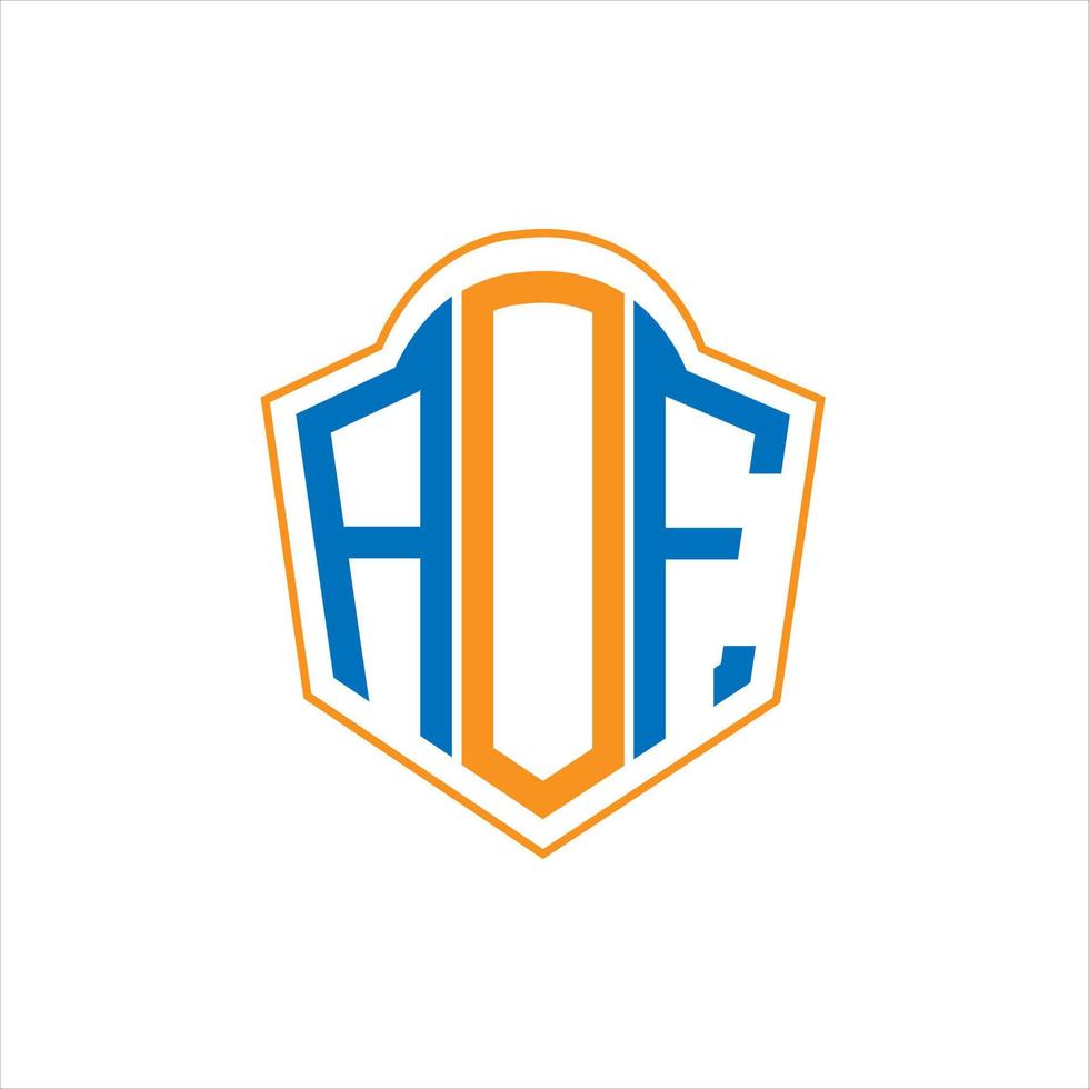 aof abstrakt Monogramm Schild Logo Design auf Weiß Hintergrund. aof kreativ Initialen Brief Logo. vektor