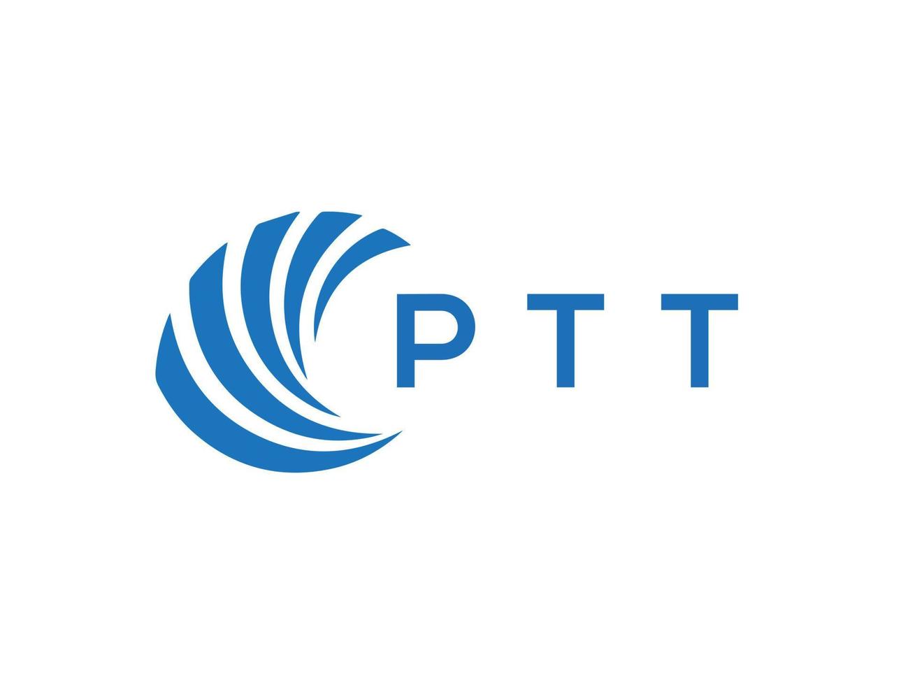 ptt Brief Logo Design auf Weiß Hintergrund. ptt kreativ Kreis Brief Logo Konzept. ptt Brief Design. vektor