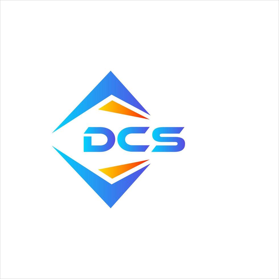 dcs abstrakt teknologi logotyp design på vit bakgrund. dcs kreativ initialer brev logotyp begrepp. vektor